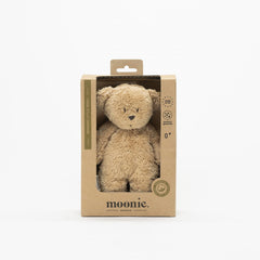 Moonie Sensory Little Teddy – Cappuccino | Organic Cotton Baby Sensory Toy