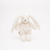 Moonie Sensory Little Bunny in polar made from organic cotton, soft baby sensory toy for fine motor development, cuddles and everyday comfort