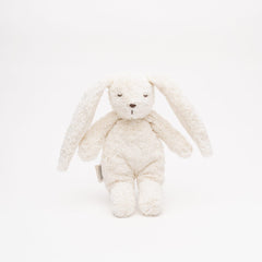 Moonie Sensory Little Bunny in polar made from organic cotton, soft baby sensory toy for fine motor development, cuddles and everyday comfort