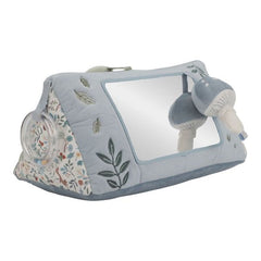 Little Dutch Baby Triangle - Forest Friends, interactive baby toy with crinkly leaves, a mirror, and soft textures for sensory and motor skill development.
