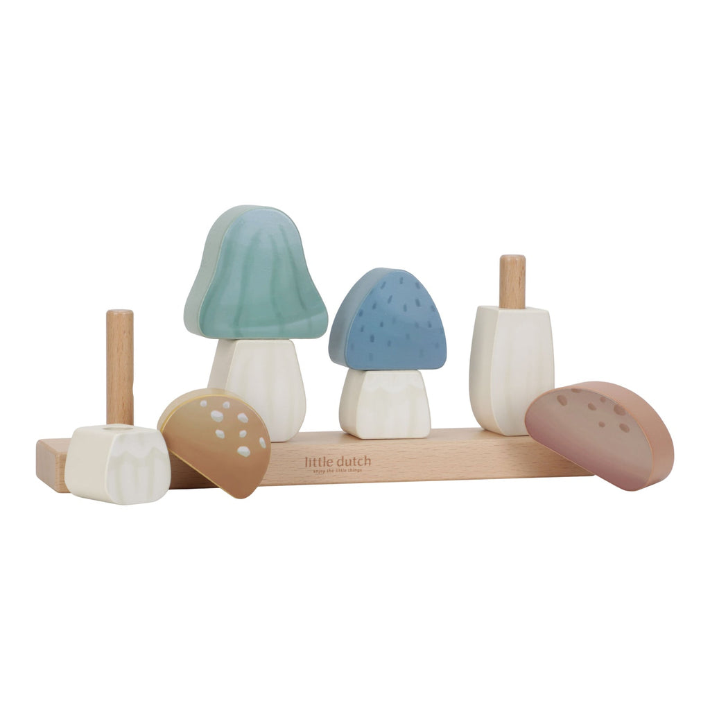 Little Dutch Stacking Puzzle Mushrooms – Forest Friends