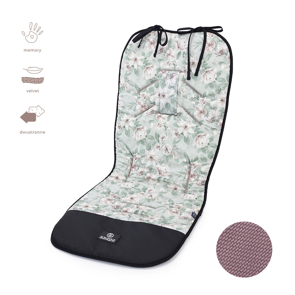 Reversible Memory Foam Stroller Liner (colours)