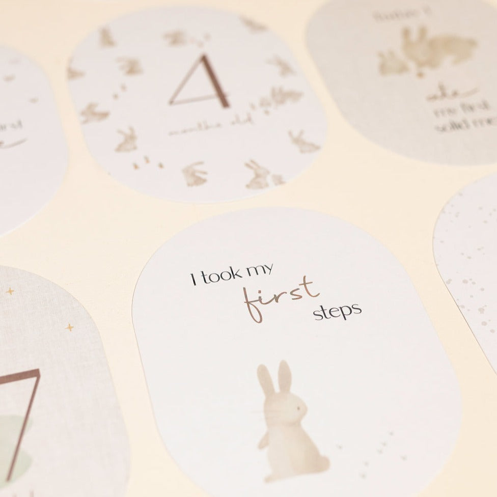 Little Dutch Baby Milestone Cards - Baby Bunny