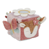 Little Dutch Soft Activity Cube - Fairy Garden with textures, shapes, and a blooming mirror for baby sensory play