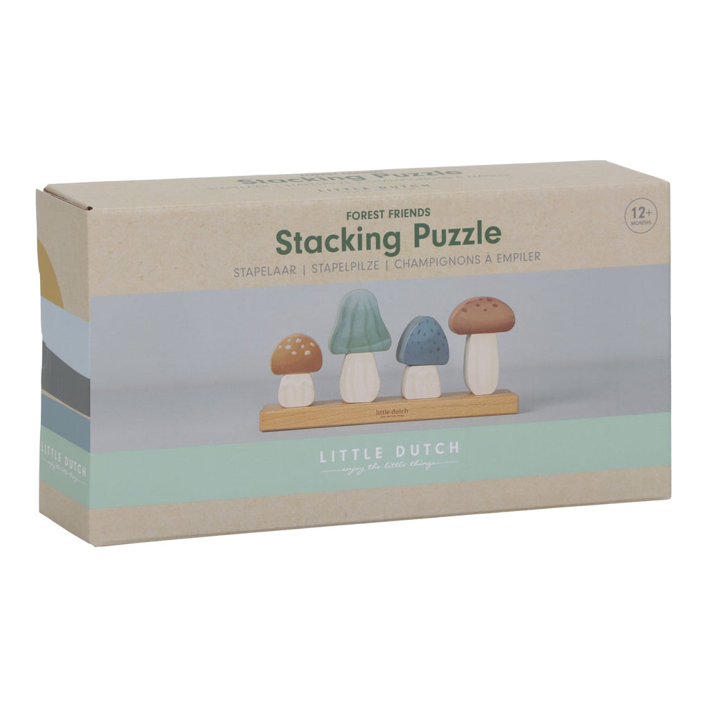 Little Dutch Stacking Puzzle Mushrooms – Forest Friends