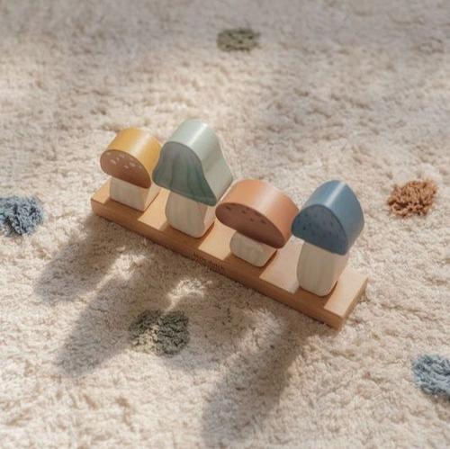 Little Dutch Stacking Puzzle Mushrooms – Forest Friends