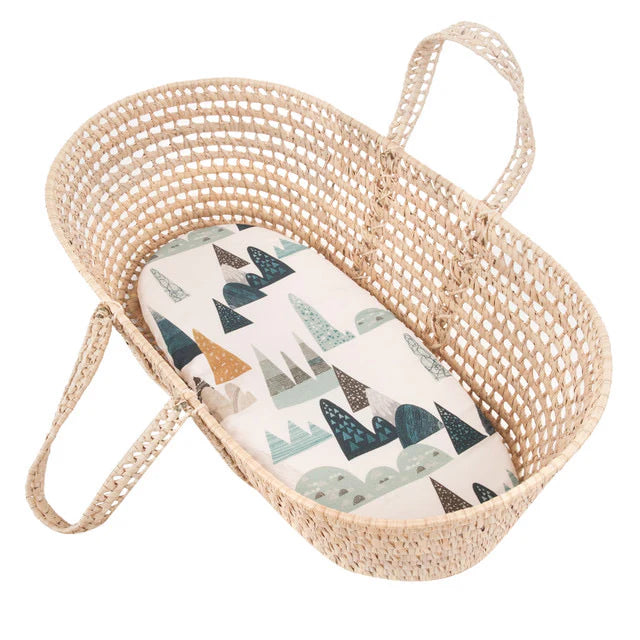 Samiboo Universal Bamboo Fitted Sheet for Moses Basket & Pram (colours)