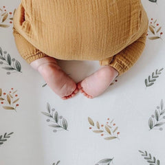 Cot bed fitted sheet - Autumn Leaves (choice of 2 sizes)