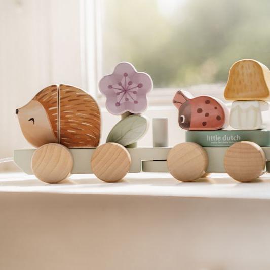 Little Dutch Stacking Train Hedgehog - Fairy Garden