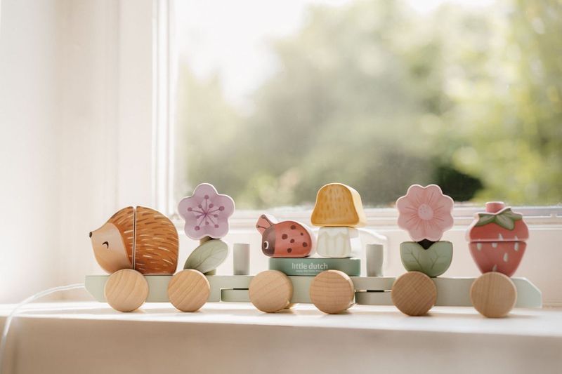 Little Dutch Stacking Train Hedgehog - Fairy Garden