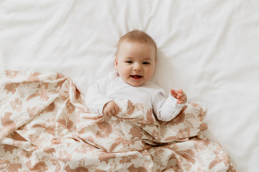 Sleepee 3 in 1 Bamboo Swaddle - Vintage Animals (colours)