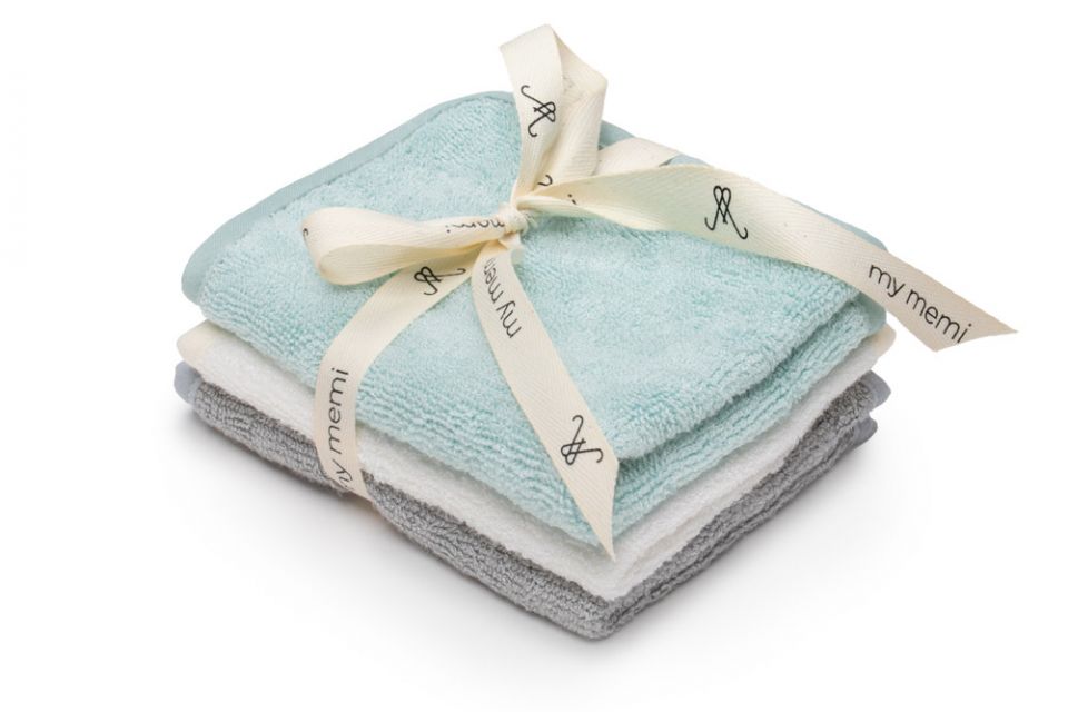 MY MEMI 100% Bamboo washcloths 3pack (colours)