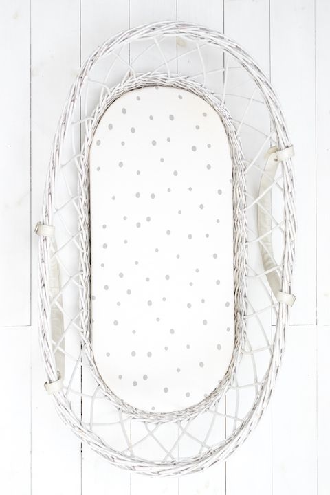 Sleepee Moses basket/carrycot fitted sheet (2pack) - Jungle Bird & Grey