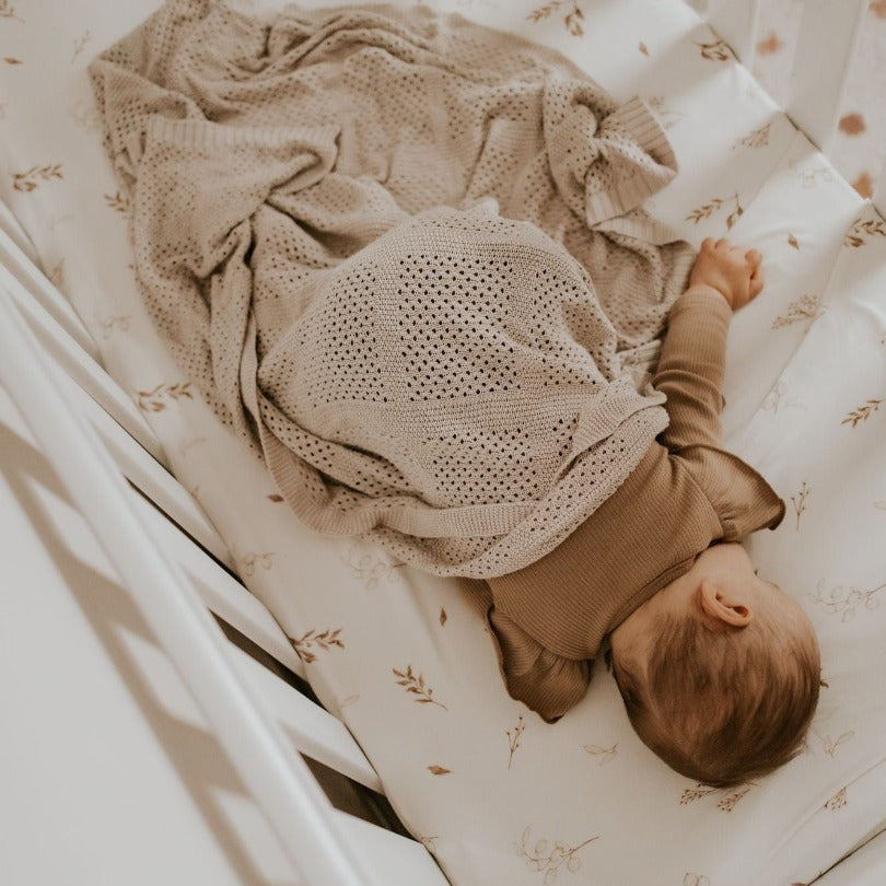 Sleepee Cot Bed Fitted Sheet - Bohemian Botanic (2 sizes)