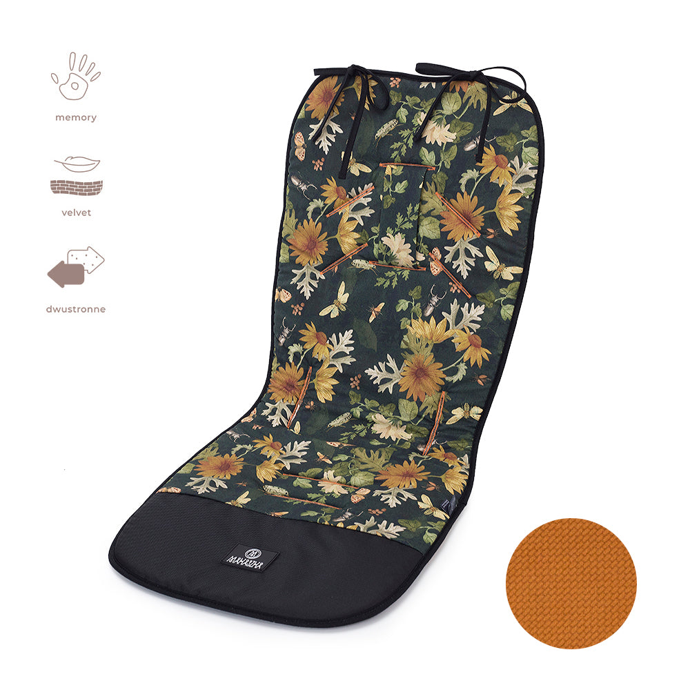 Reversible Memory Foam Stroller Liner (colours)