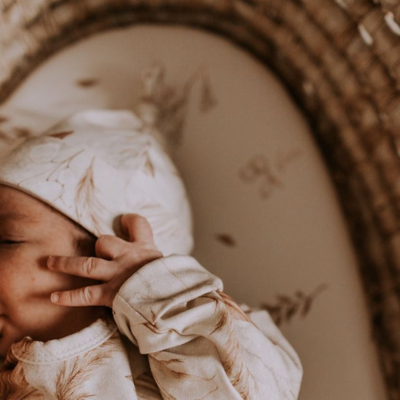 Baby Beanie Hats - Bohemian Green & Botanic (2 pack)