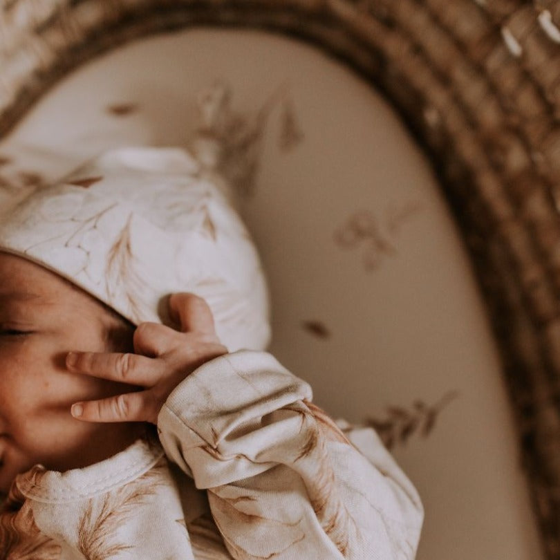 Baby Beanie Hats - Bohemian Sand & Botanic (2 pack)