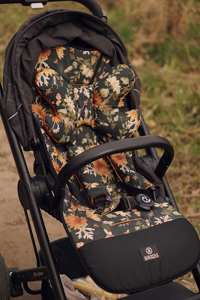 Reversible Memory Foam Stroller Liner (colours)