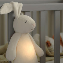 Moonie silver bunny baby sleep aid with night light