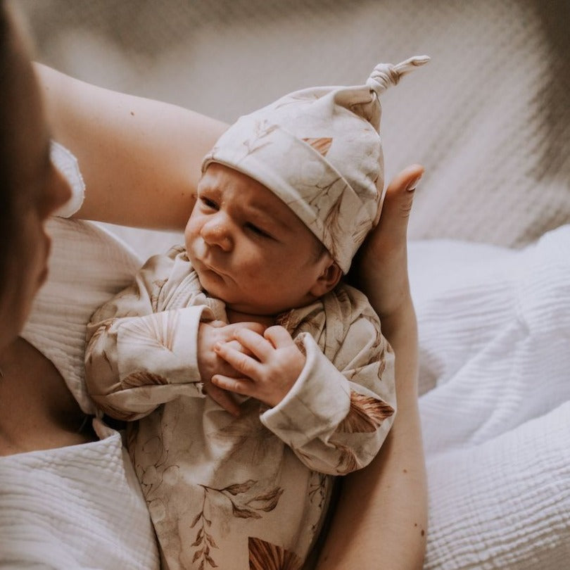 Baby Beanie Hats - Bohemian Sand & Botanic (2 pack)