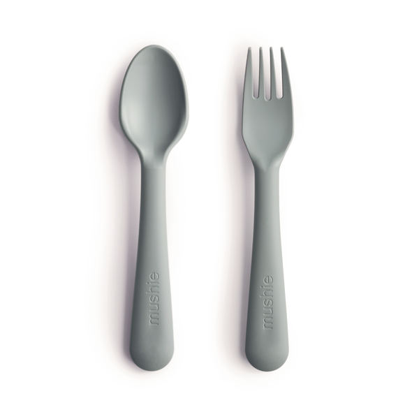 Mushie Fork and Spoon Set (colours) – Spoiltland
