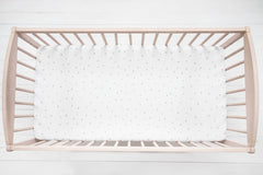 Sleepee Cot Bed Fitted Sheet - Grey Dots (2 sizes)