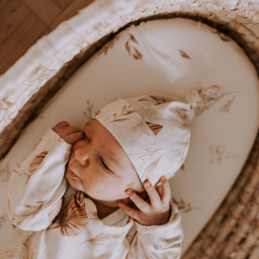 Baby Beanie Hats - Bohemian Green & Botanic (2 pack)