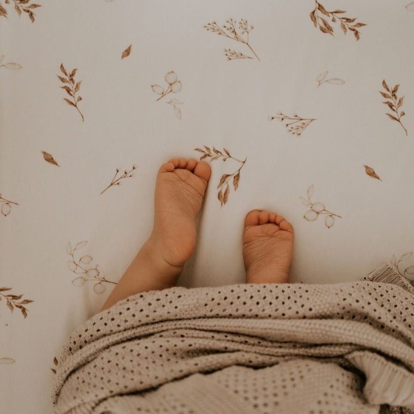 Sleepee Cot Bed Fitted Sheet - Bohemian Botanic (2 sizes)