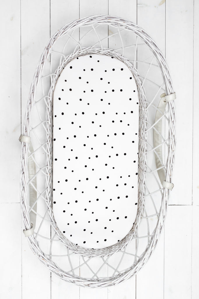 Sleepee Moses Basket Fitted Sheet (2-Pack) - Bloom & Dots