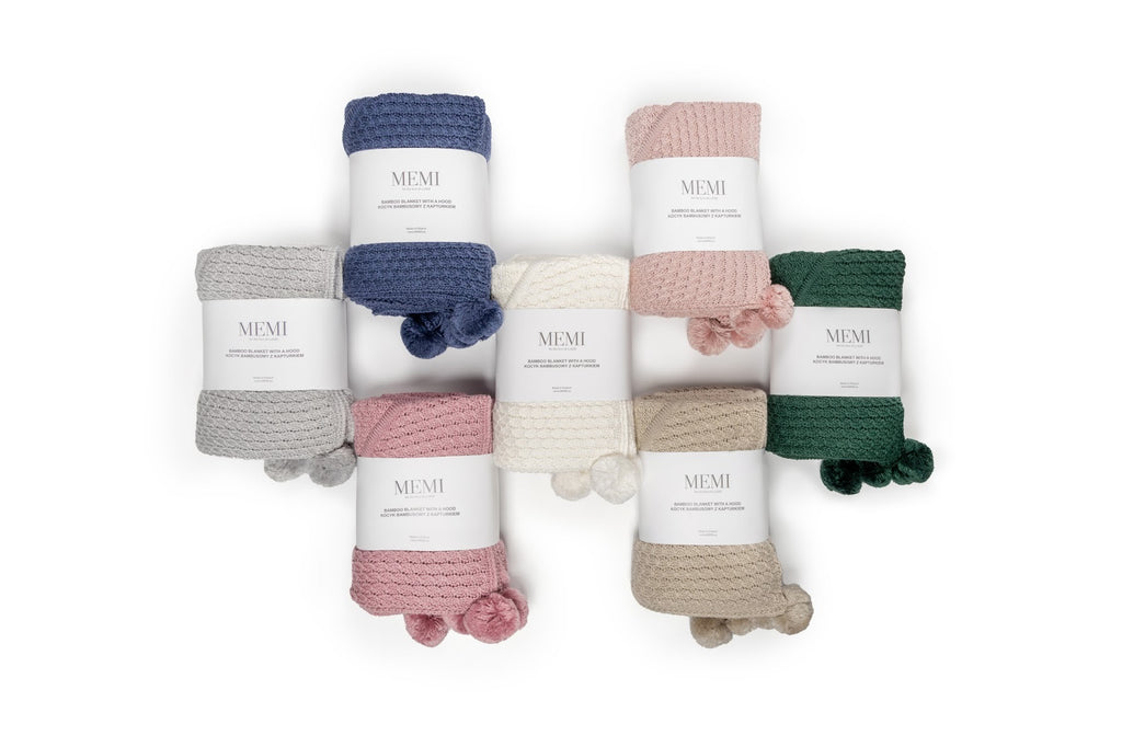 MY MEMI Hooded Blanket (colours)