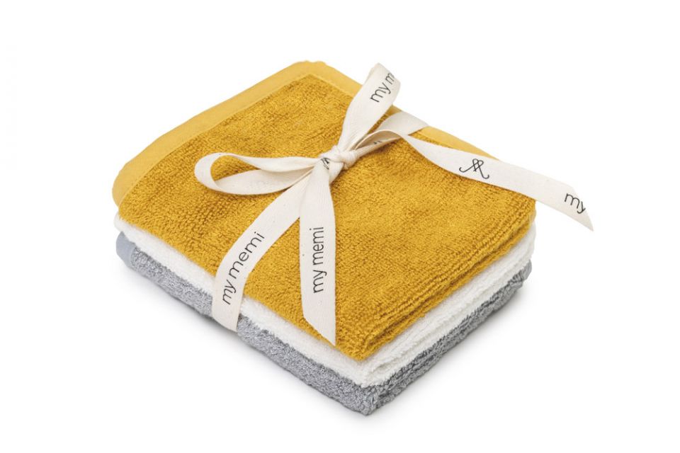 MY MEMI 100% Bamboo washcloths 3pack (colours)