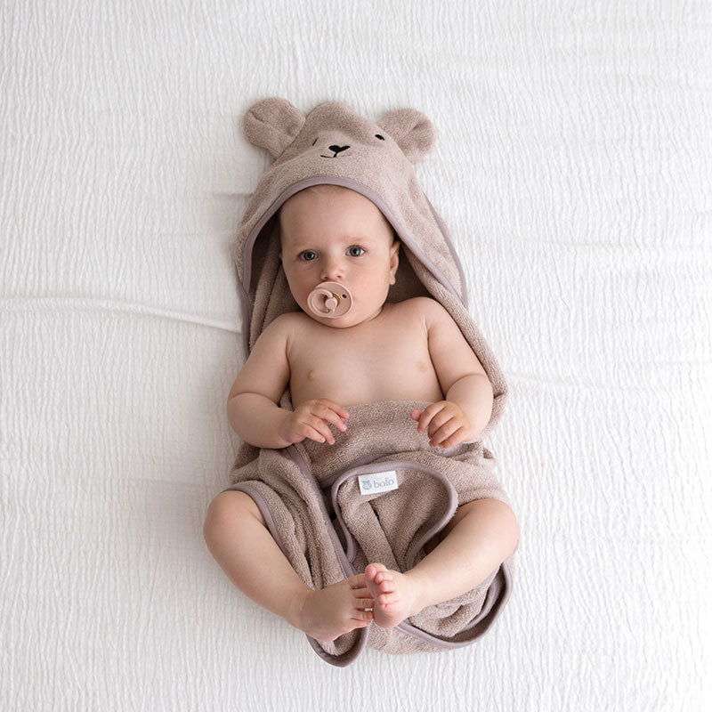 Bolo Bamboo Hooded Baby Towel (colours)