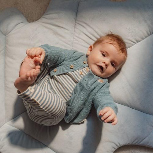 Little Dutch Activity Play Mat - Forest Friends with padded surface, detachable arch, hanging toys, and interactive sensory elements for baby development.

