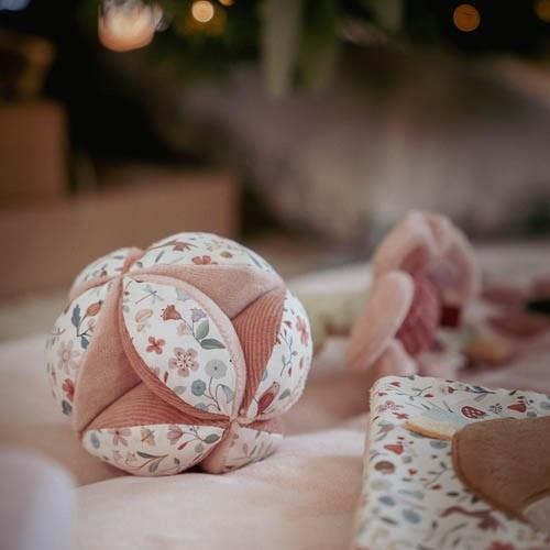 Little Dutch Gripping Ball - Fairy Garden with soft textures, gentle rattle, and easy-to-grasp design for sensory play and baby development.
