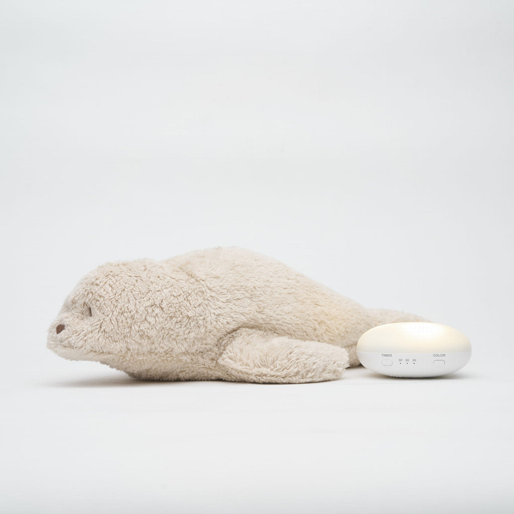 Moonie Organic Humming Seal with a lamp - Sand