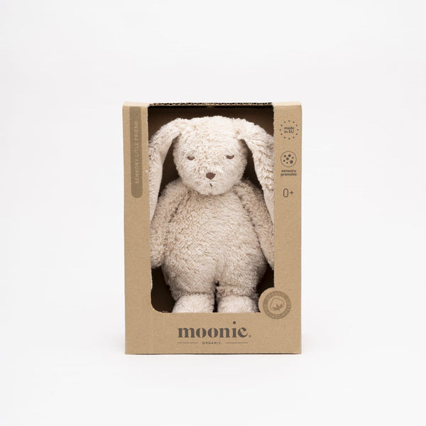 Moonie Sensory Little Bunny – Sand | Organic Cotton Baby Sensory Toy