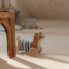 Little Dutch Pull-Along Wiggle Wood Fox - Forest Friends