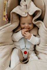 NEW Sleepee Muslin Car Seat Blanket (TOG 1.5) – Breathable & Harness-Safe