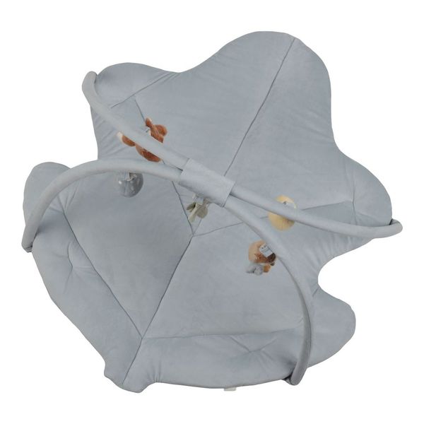 Little Dutch Activity Play Mat - Forest Friends with padded surface, detachable arch, hanging toys, and interactive sensory elements for baby development.

