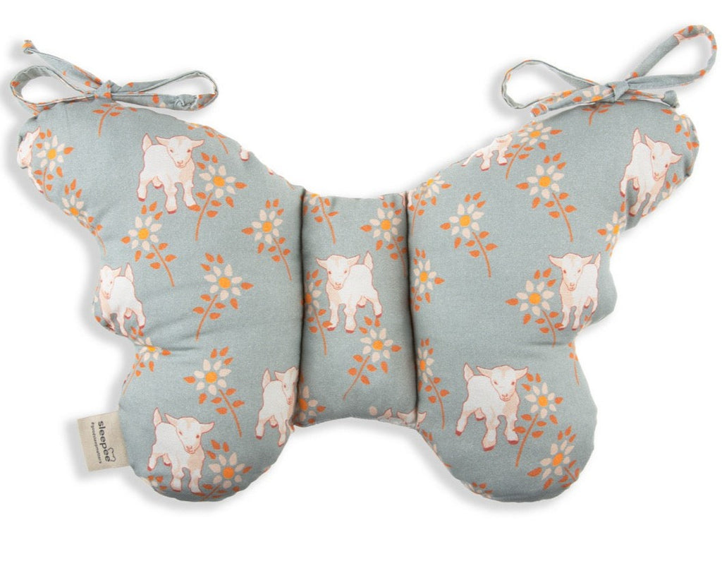 Sleepee Travel Pillow - Vintage Animals - Sky Blue