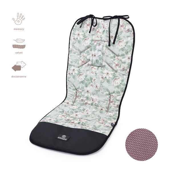 Reversible Memory Foam Stroller Liner (colours)