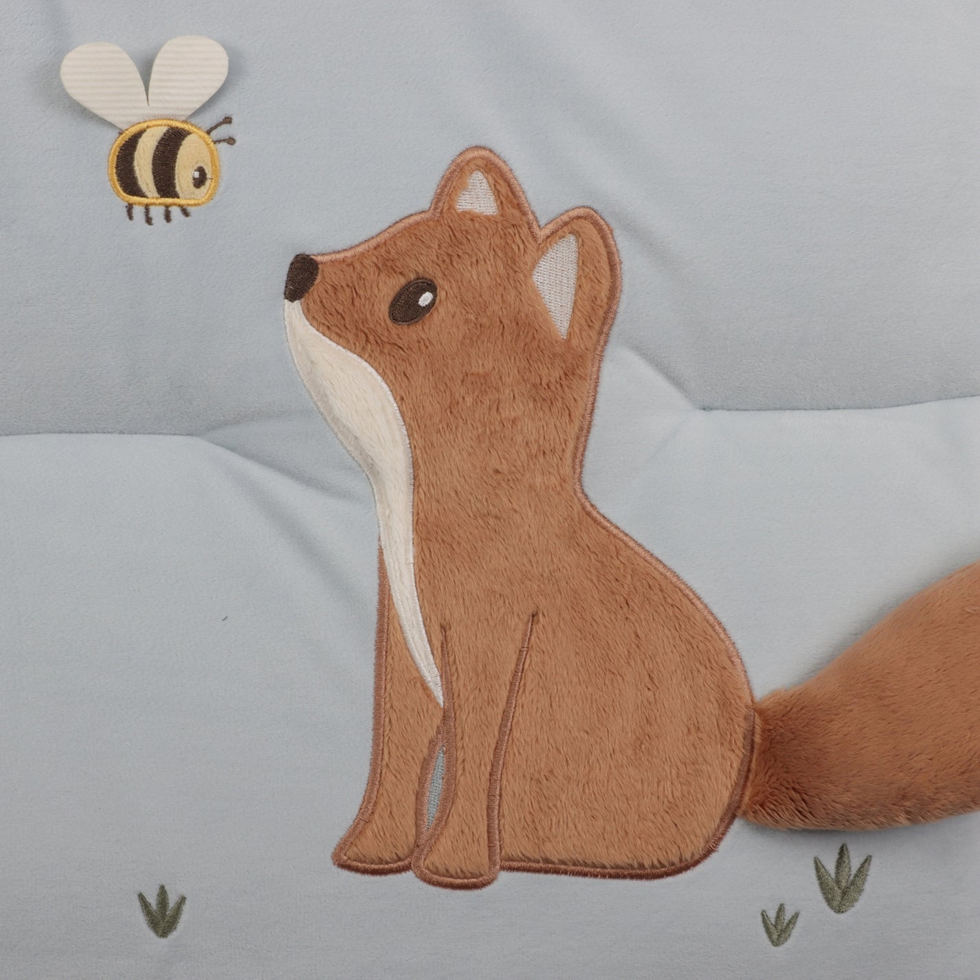 Little Dutch Playpen Mat - Forest Friends, padded sensory play mat with crinkly textures, a mirror, and woodland characters for baby development.