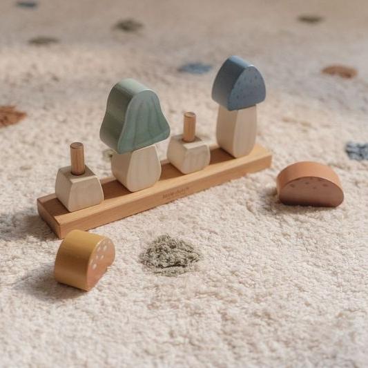 Little Dutch Stacking Puzzle Mushrooms – Forest Friends
