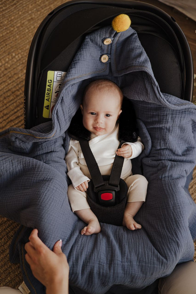 Car seat best sale swaddle blanket safety