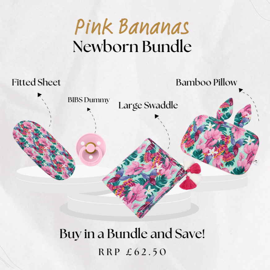 Large Newborn Gift Bundle: Pink Bananas