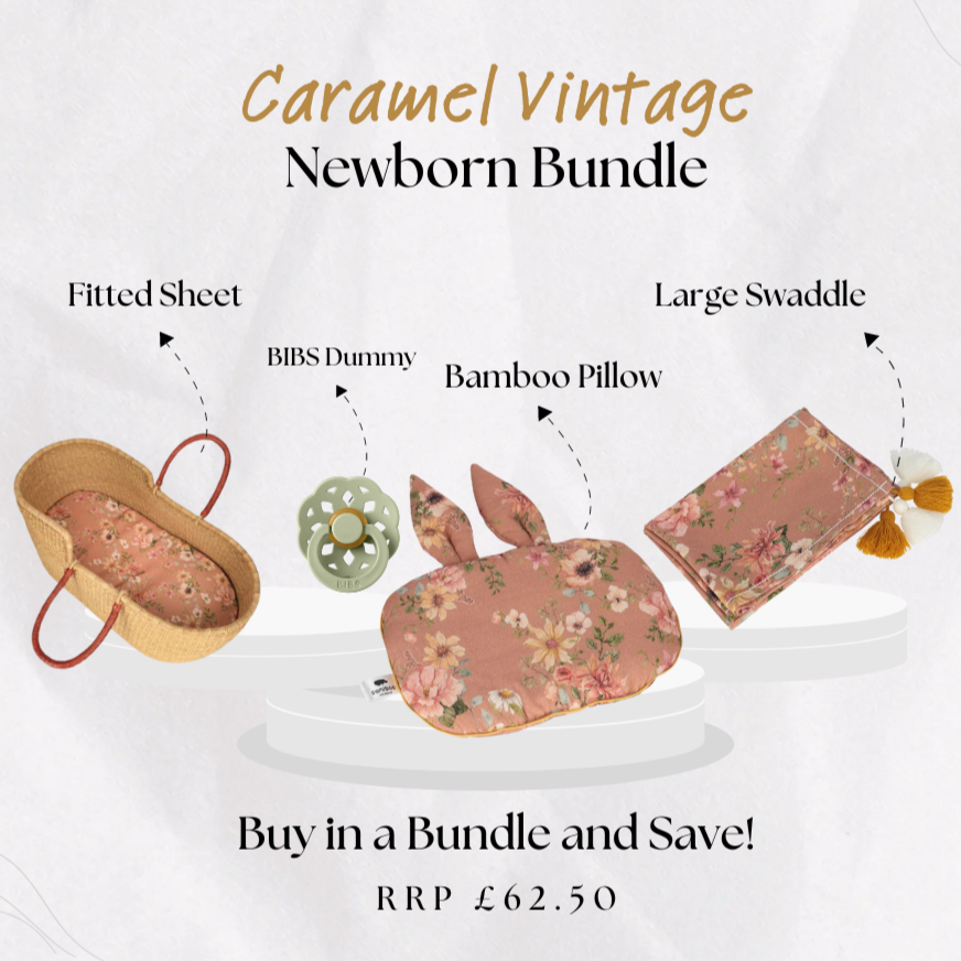 Large Newborn Gift Bundle: Caramel Vintage