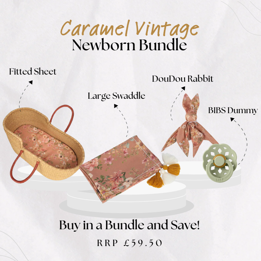 Large Newborn Gift Bundle: Caramel Vintage