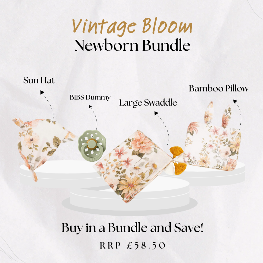 Large Newborn Gift Bundle: Vintage Bloom