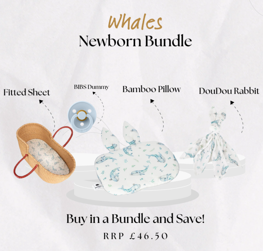 Newborn Comfort Bundle: Whales