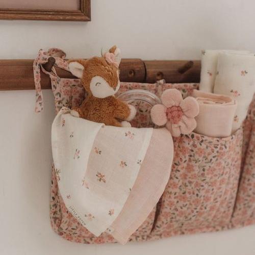 Little Dutch Rattle Ring Deer - Fairy Garden with soft fur, colorful beads, and a cuddly flower, perfect for sensory play and hand-eye coordination for babies.